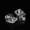 2 Stück Aquarium Schottverschraubung Anti-Sprungnetz Klemme Acryl Transparent Fixierklemme Aquarium Abdeckungsklemmen Aquarienzubehör