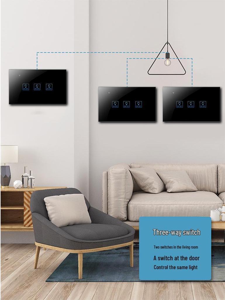 Zhengshang C5 Graffiti Smart WiFi Switch, Voice-Controlled, Tuya EU Standard, Compatible with Alexa & Google.