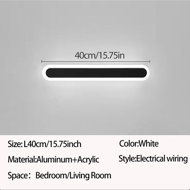 Modern LED Indoor Long Wall Light Nordic Line Sconce Long Wall Lamp Living Room Background Corridor Beside Decorate Lighting