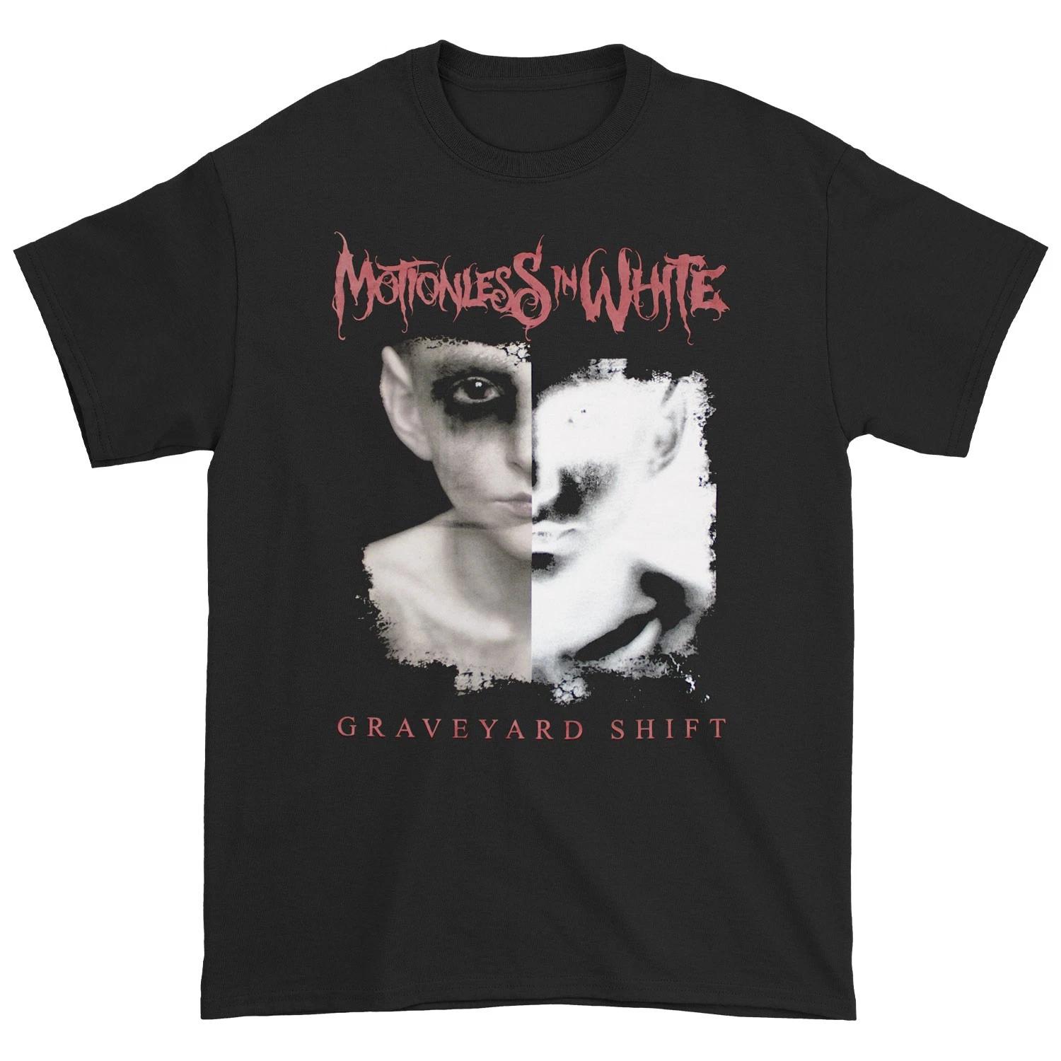 Men s Motionless In White Split Screen Slim Fit T-shirt Small Black XL