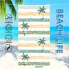 Towel Textile Waves Tree Tropical Bathrobe Palm Beach Quick-Drying Lightweight Portable Camping Swim Pool Travel