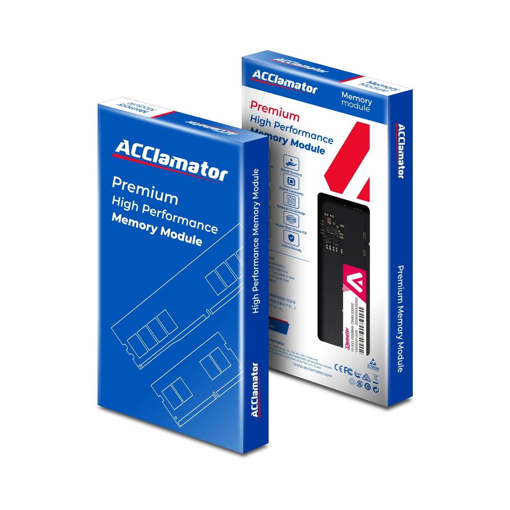 DDR5 Desktop-PC-Speicher CL46 XMP Acclamator-Stücke 32GB-6000MHz (PC5-48000) 3.0/EXPO 16GB2