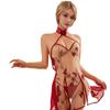 Sexy lingerie classical embroidery elegant cheongsam suit sexy hot passion perspective uniform seduction bed flirting