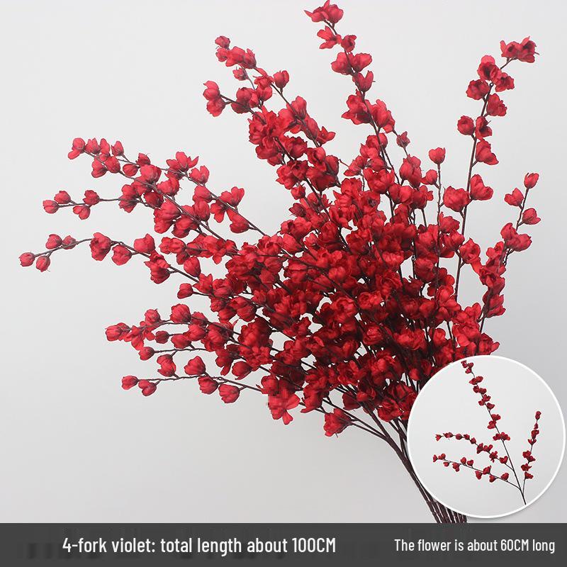 10-Piece Burgundy Floral Décor Set: Red-Toned Artificial Flowers, Mat, Aisle Runner, Wedding Decoration