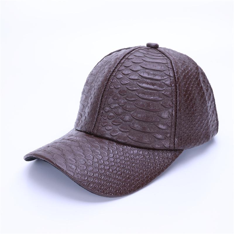 Damen Glattleder Baseballkappe für Herbst/Winter - Sonnenschutz und Outdoor-Sportmütze