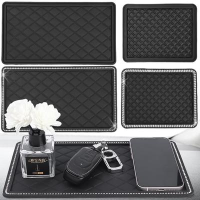 Car Phone Anti Slip Pad Magic Anti-Slip Mat for GPS Phone Sunglass Ornament  Diamond Auto Decor No Slip Paste Mats