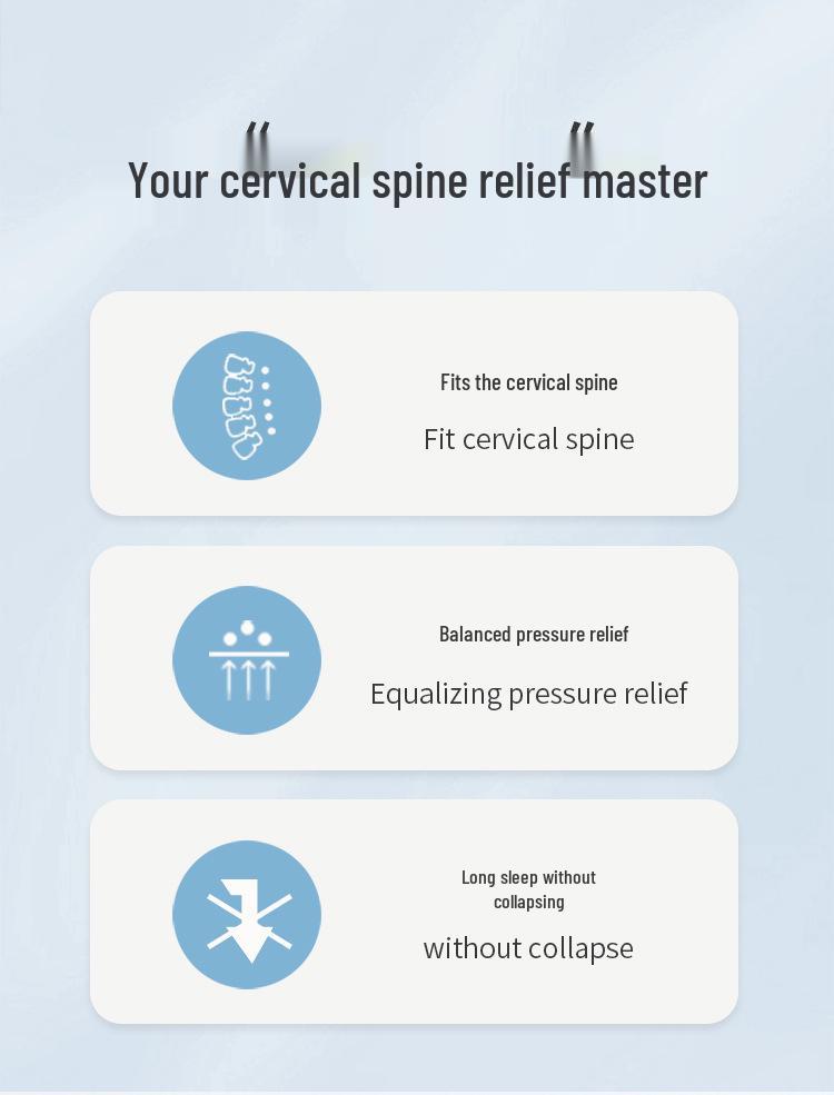 Pernă de suport cervical pentru gât pentru adulți – Utilizare dublă Spumă cu memorie cu revenire lentă Ajutor pentru somn