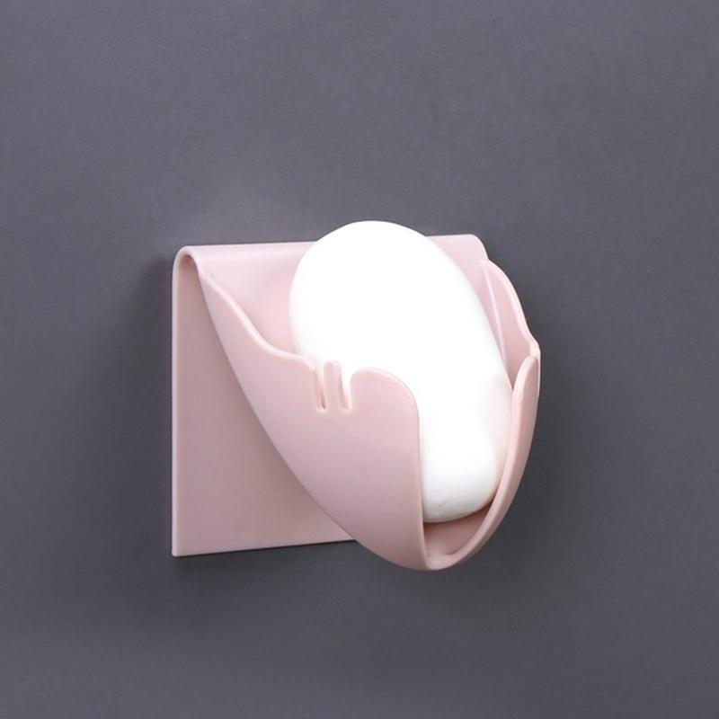 1PCS Soap Box Wall-mounted Drain Soap Holder Storage Container for Bathroom Home