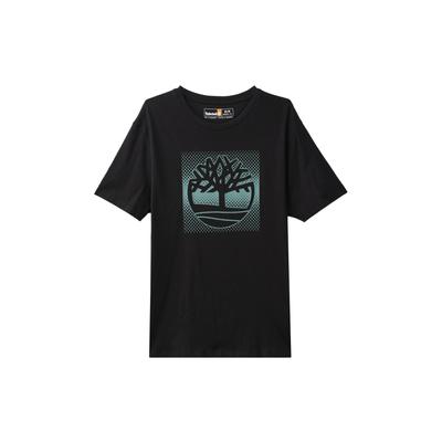 Printed Outdoor Sports Commuting Loose Fashion Round Neck Short Sleeve T-Shirt Men Tops Black A2Q8D-001
