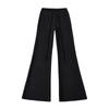 Trendy Women's Fleece Yoga Sweatpants with Drawstring Waist and Micro-flare Design