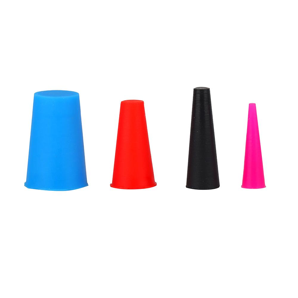 450 PCS High Temp Silicone Rubber Tapered Plug Stoppers Masking Holes for Powder Coating