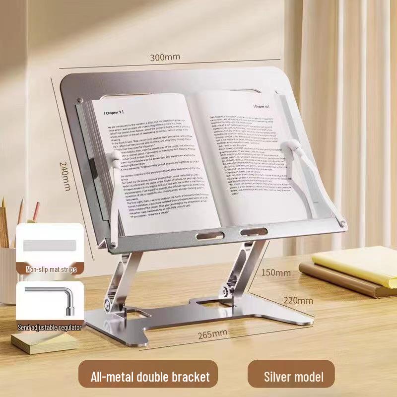 Multifunctional Wooden Book and Tablet Stand for Students and Children