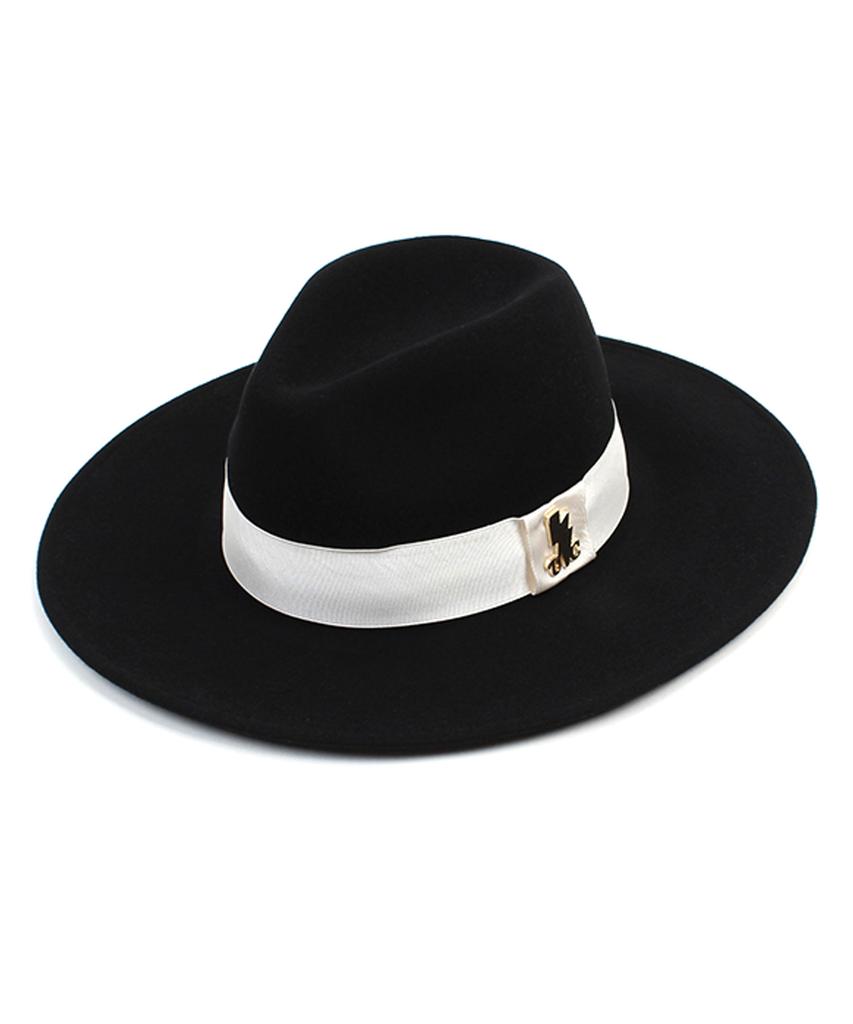 Yunibeosyeolkemiseuteuli Bílá Linie Vlna Černý Fedora