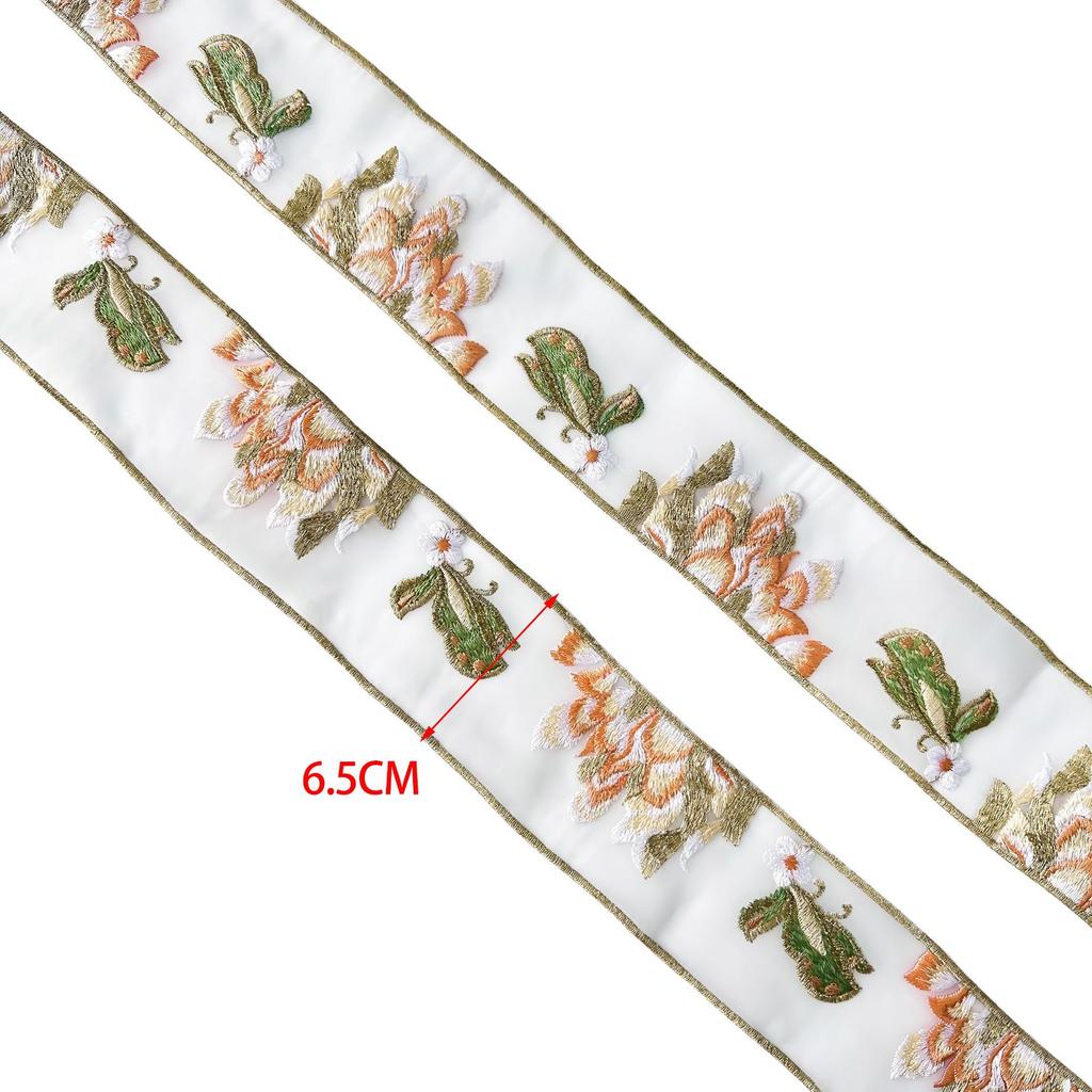 65Mm Ethnic Style Embroidery Lace New Chinese Ancient Costume Hanfu Neckline Accessories