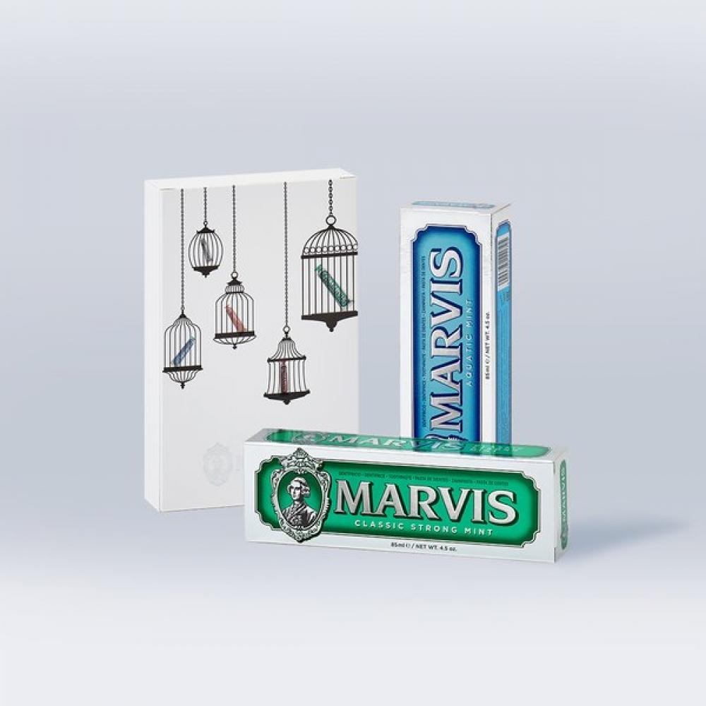 Marvis Toothpaste Gift Set Classic + Aqua classic/Aqua