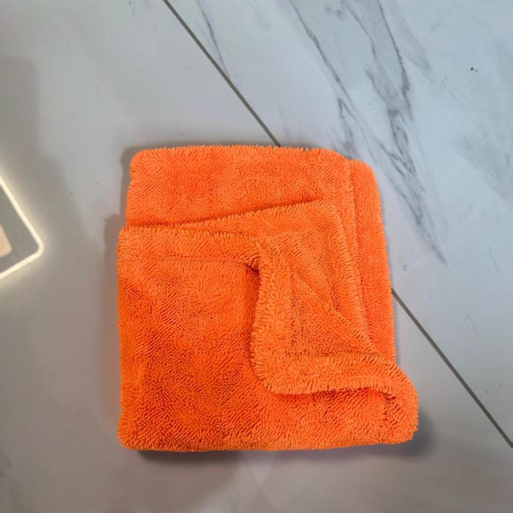 Dual-Layer Absorbent Car Wash Towel - Thick, Double-Sided Pigtail Design
