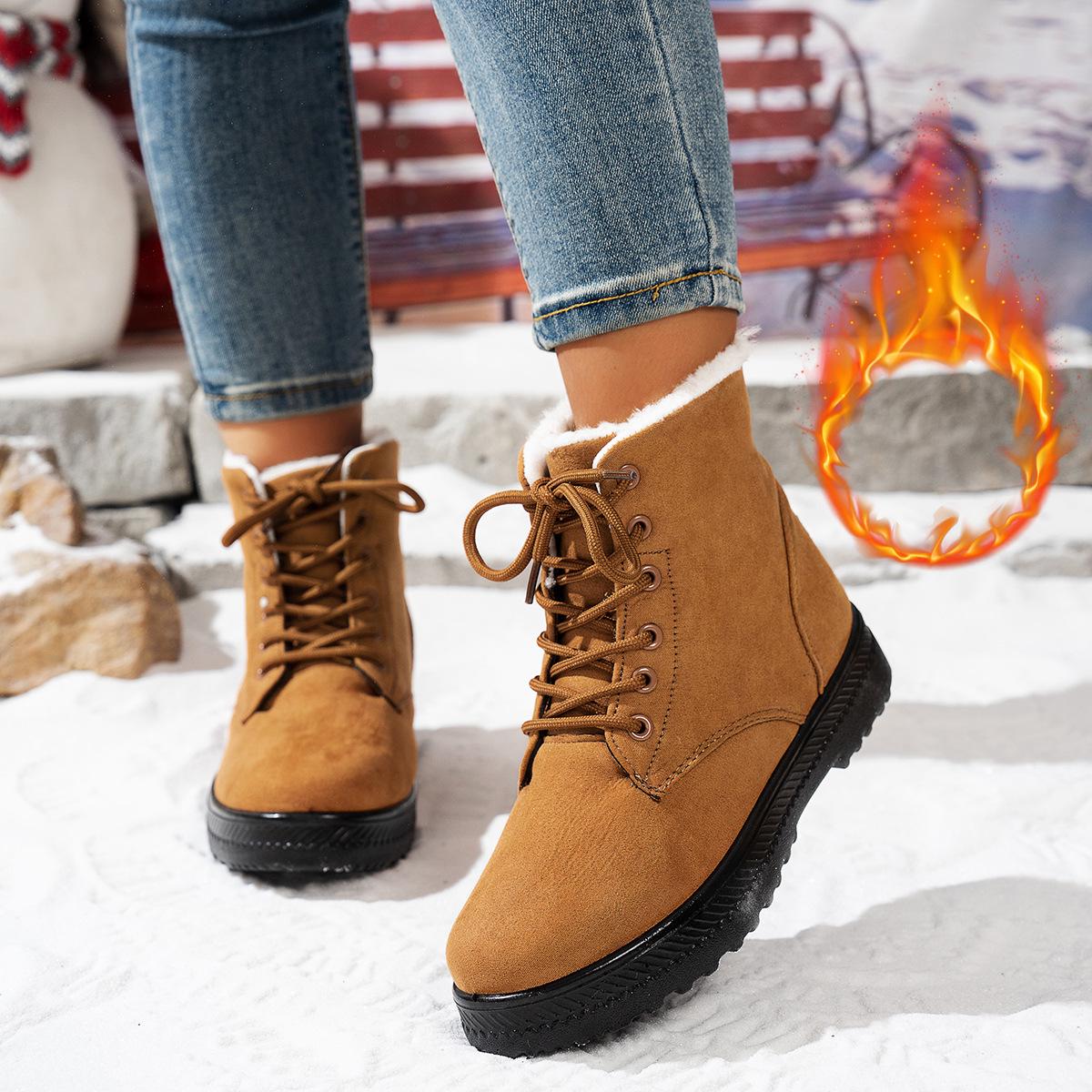 

Women s Lace-Up Non-Slip Snow Boots, Lightweight & Warm, EU Size 45. 41 Quick Turnaround жовтий/імбирний