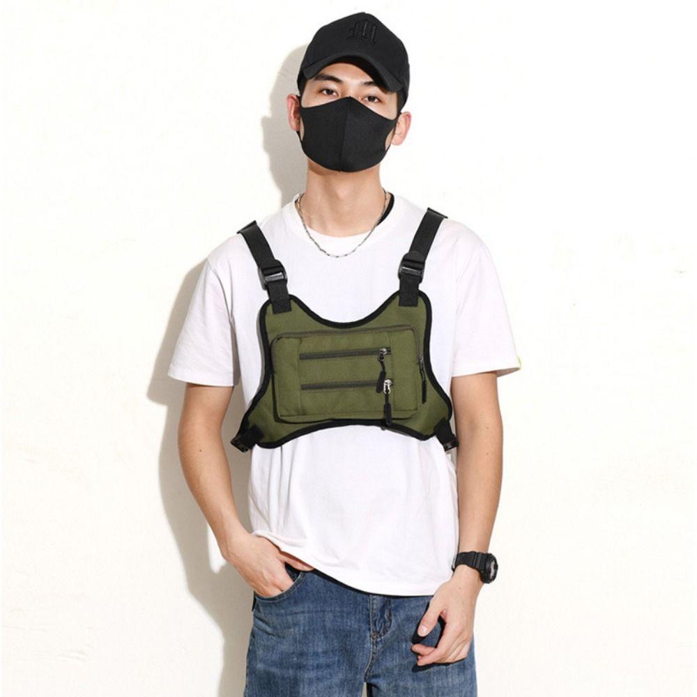 Multi-functional Multi-functional Chest Bag Adjustable MOLLE Chest Bag Running Vest Bag Men