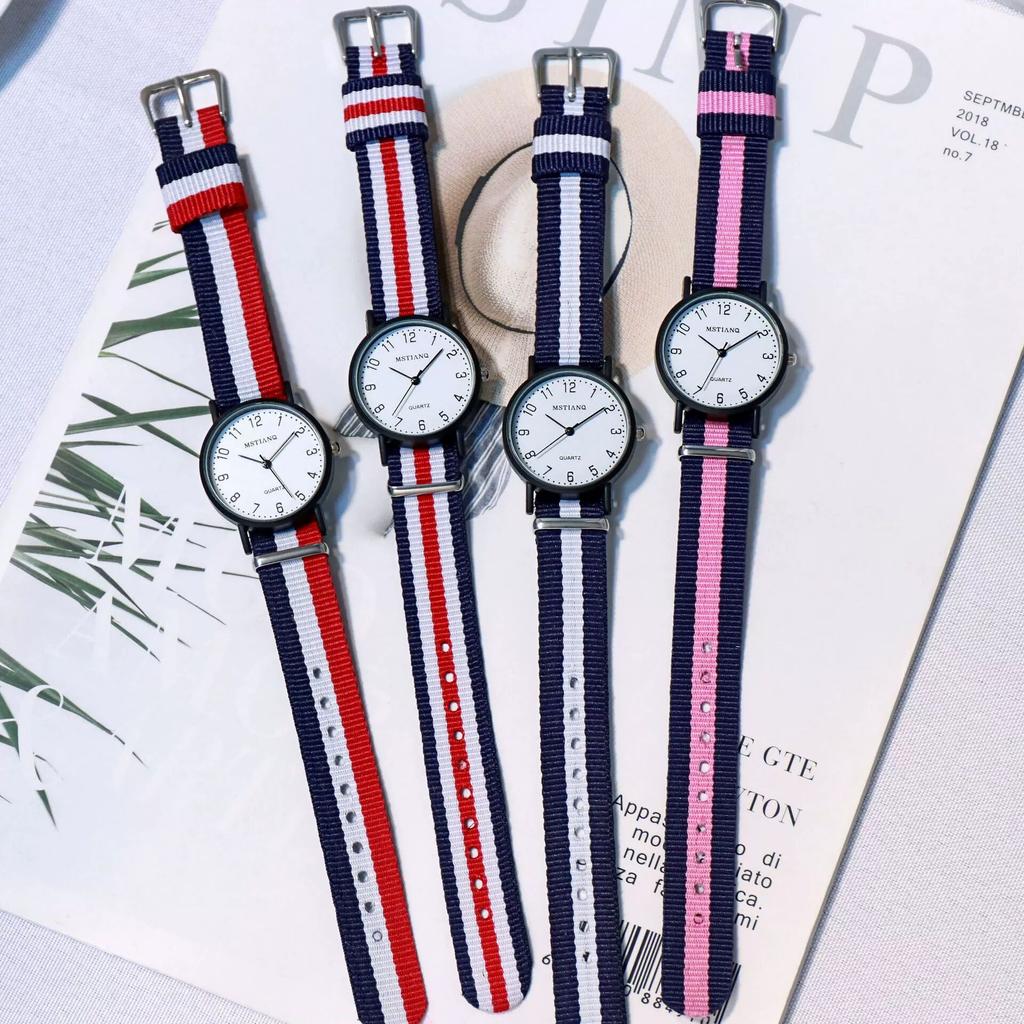 Trend Watch Female Small Student Style Niche Design Canvas With Mori Simple Children'S Quartz Watch