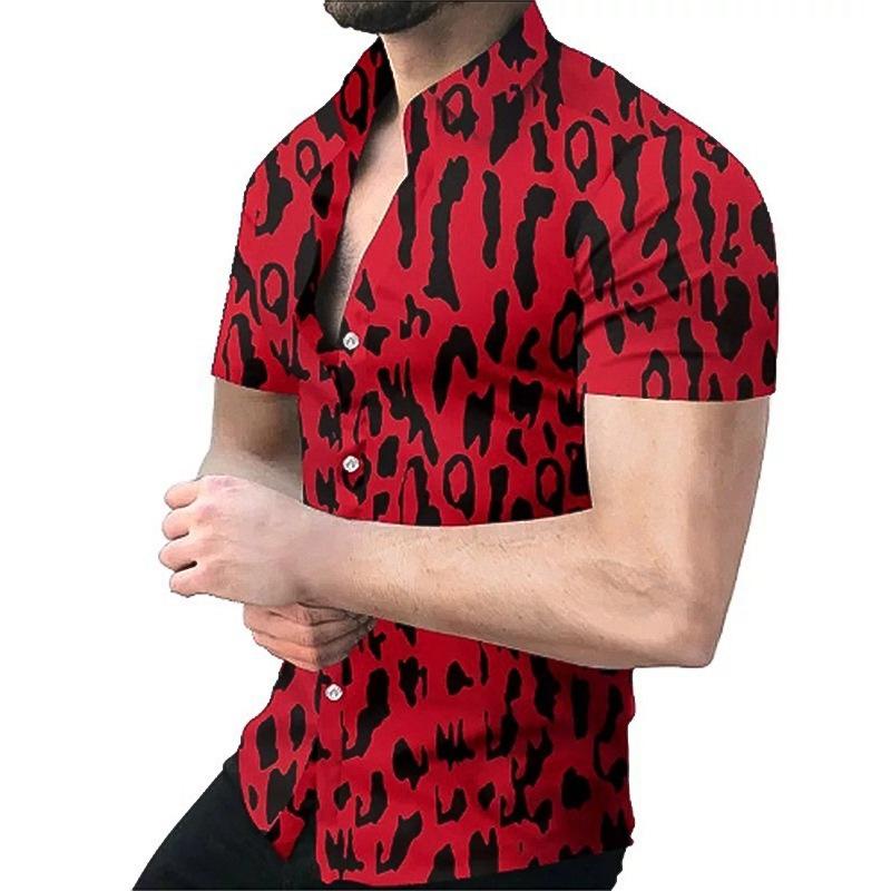 Stylish Floral Print Short Sleeve Shirt, Casual Summer Top for Men