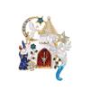 Fashionable Enamel Castle Star Moon Pegasus Magician High-end Women's Accessories Brooch