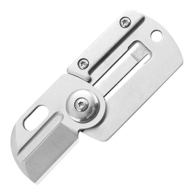 Mini Pocket Knife Stainless Steel Folding Knife Outdoor Survival EDC Tools Gadget Keychain Pendant Box Letter Opener