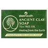 Zion Health Ancient Clay Soap with Tea Tree Oil, Unscented, 6 Oz (170 G)