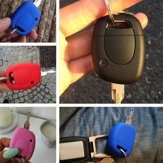 1 Button Silicone Car Remote Key Fob Cover Shell Case for Renault Twingo Clio