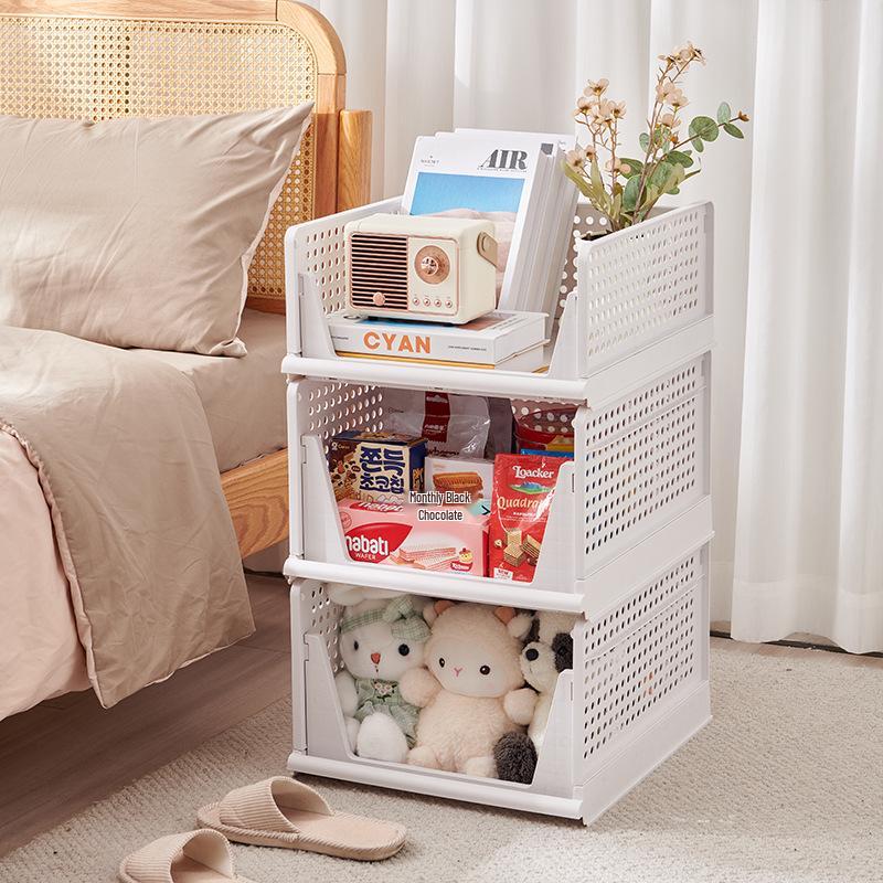 Multi-Model Plastic Clothing Folder: Drawer-Type Layered Storage Organizer with Built-in Shelf for Wardrobes