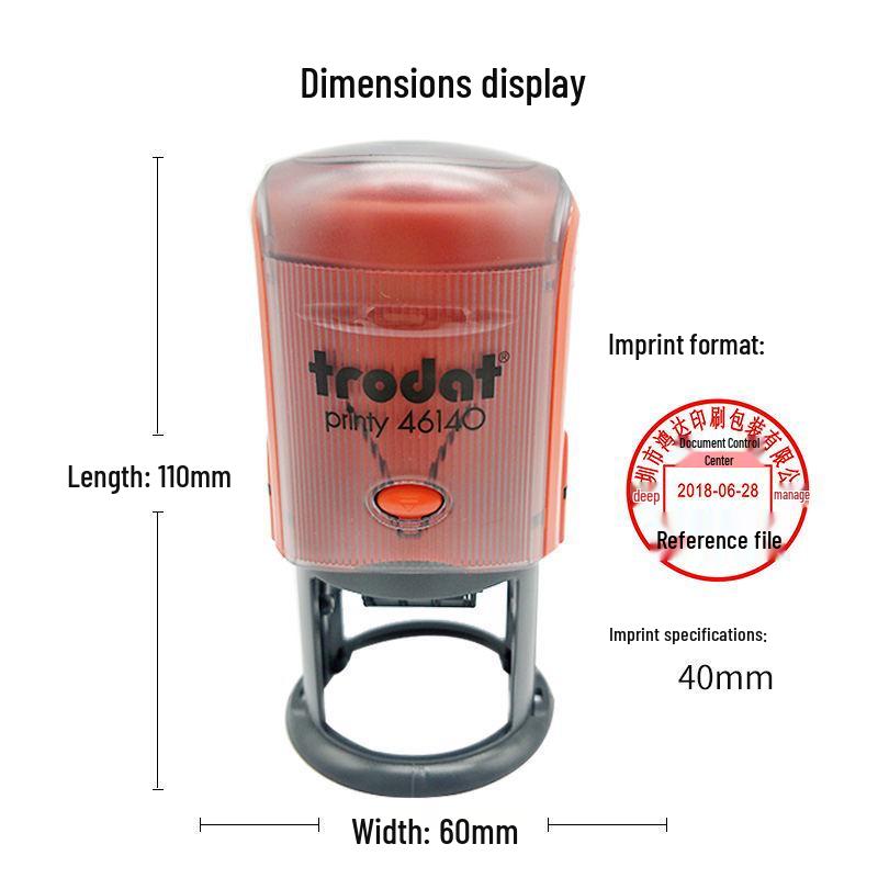 Zhuoda 46145 Adjustable Date Stamp for Incoming Documents, Warehouse Dispatch, and Issue Control, 45MM