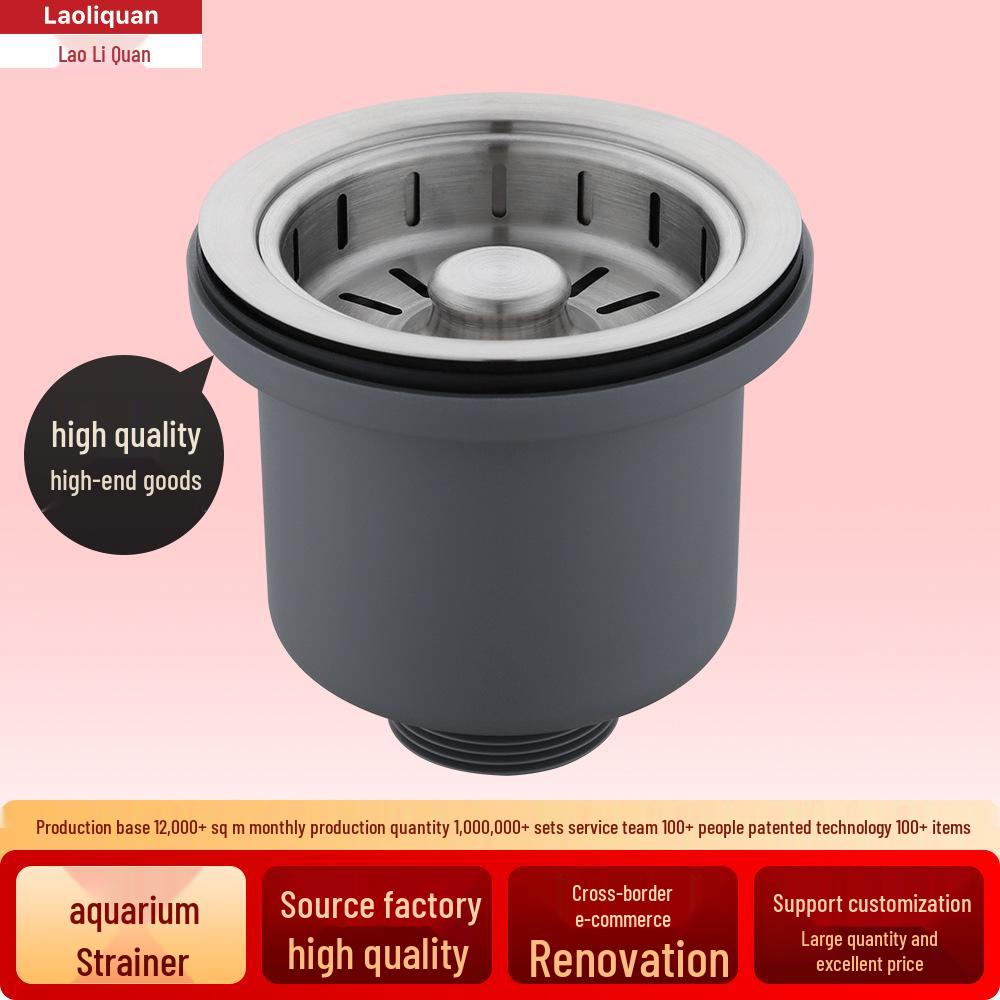 Doppelspülbecken aus Edelstahl 304 für die Küche mit Ablaufrohr und Siebkorb