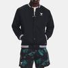 Under Armour Solid Color Single-Breasted Long Sleeve Jacket Men Jackets Black 1377437-001