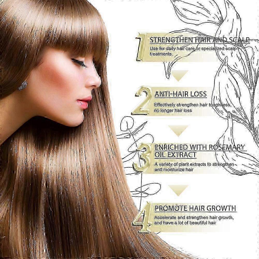 3X 60ml Natural Hair Growth Oil, Veganic Organic Natural Hair Growth Oil