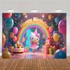 Sanrio Hello Kitty Background Banner Melody Children's Birthday Party Decorations Photo Baby Baptism Photo Booth Props