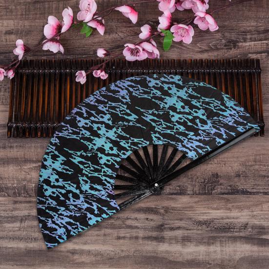Folding Fan Portable Lightweight Decorative Bamboo Frame Reflective Butterfly Performance Hand Fan Party Decor