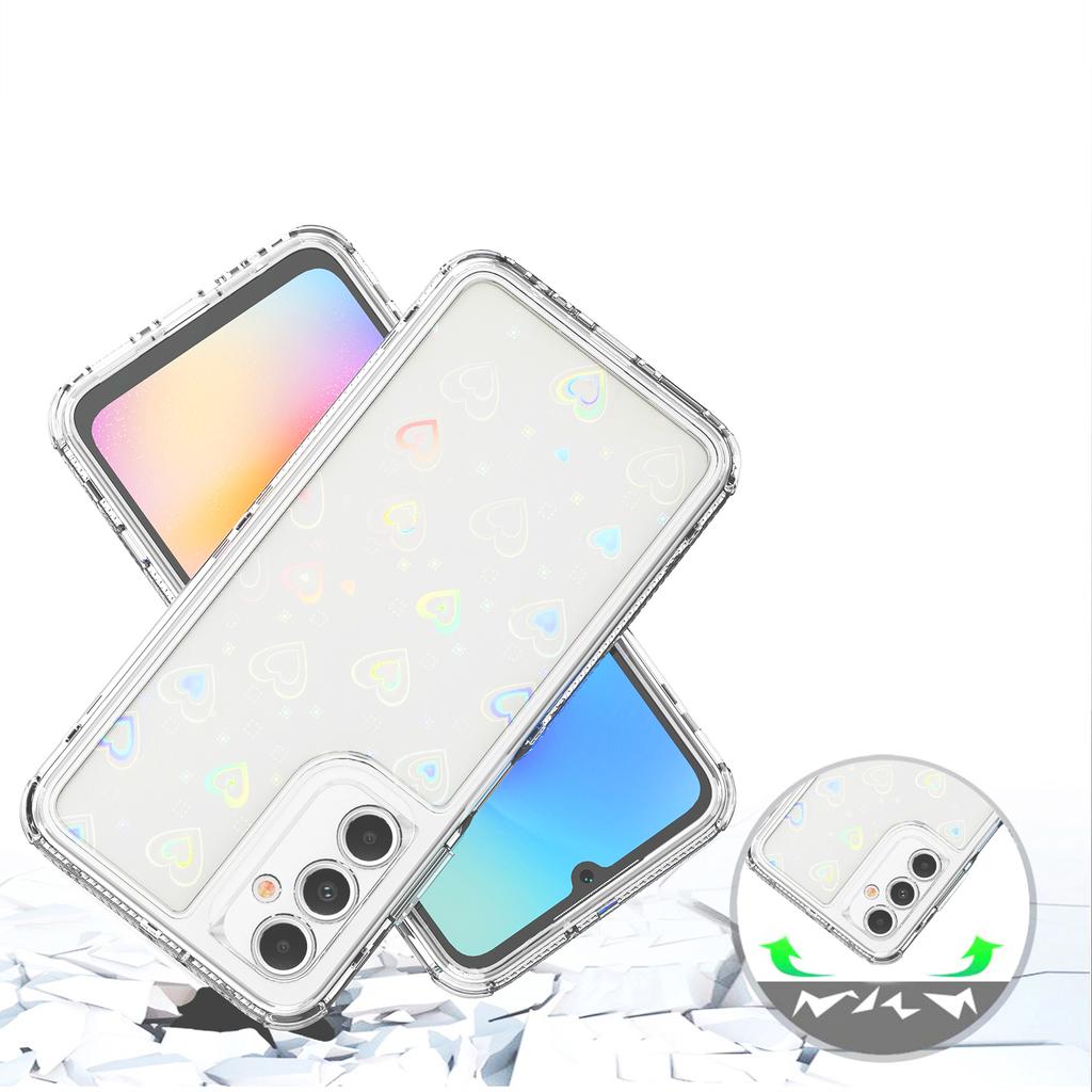 Dla Samsung Galaxy A25 5G (Światowy) (161.0mm) Etui Akrylowe TPU Przezroczyste Pokrowiec na Telefon z Filmem Drukowanym Laserowo