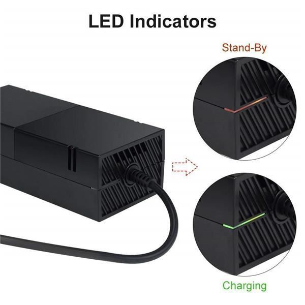 KENSON Power Supply Cable Replacement Kit AC Power Adapter Brick Charger Block for Xbox One Console Auto Voltage