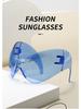 Xiaohongshu Unisex Cat-Eye Cycling Sunglasses: One-Piece Sporty European & American Style