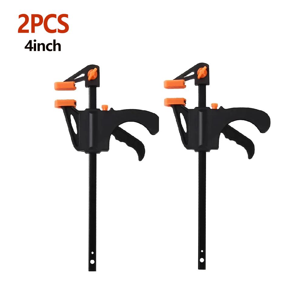 4 Inch Woodworking Work Bar Clamp Clip Kit Quick Ratchet Release Speed Squeeze WoodWorking DIY Carpentry Gadget Hand Tools