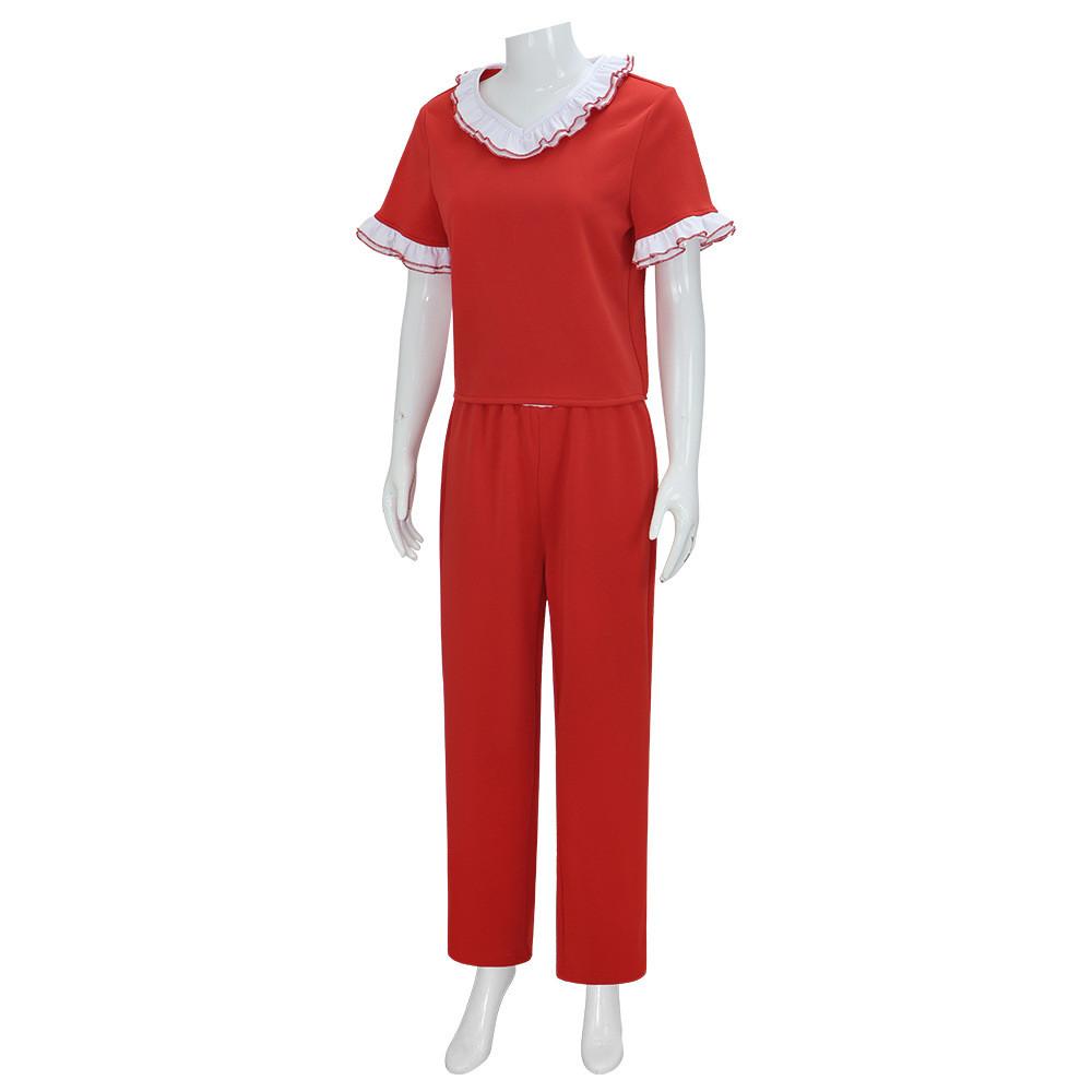 Costume Sally Cosplay Character Role Play Halloween Party Stage Performance