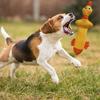 Squeaky Duck Dog Toy Interactive Doy Chew Toy Duck Shape Stuffed Puppy Teething Toy with Crinkle Paper for Small Medium Large Dogs