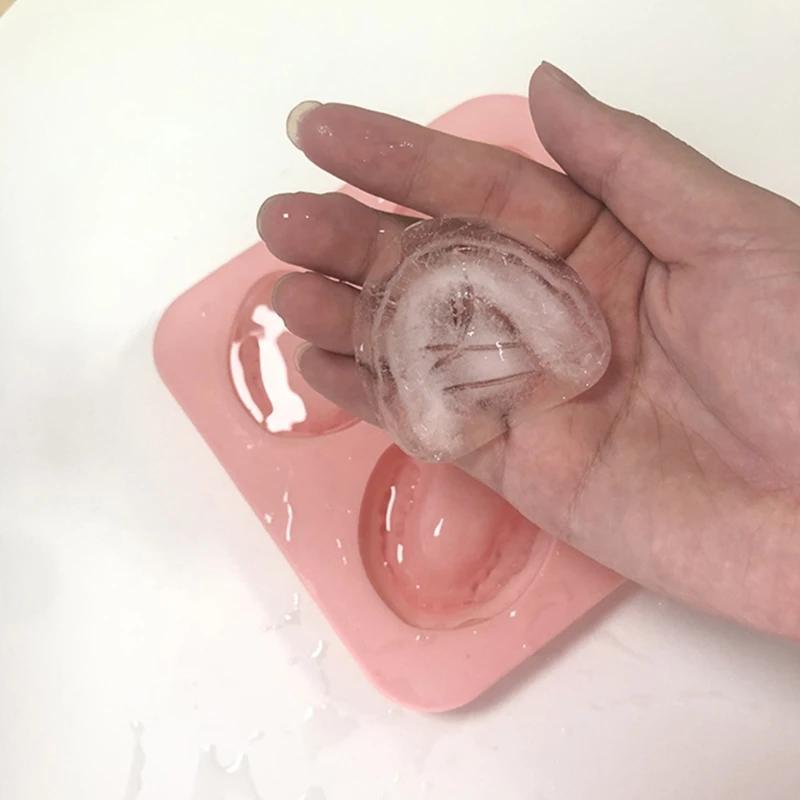 4-Loch-Eiswürfelform in Form von Prothesenzähnen, Silikon-Eiswürfelform, DIY-Eisform, lustiges Gag-Geschenk für Zahnarzt, Senioren, Vatertag