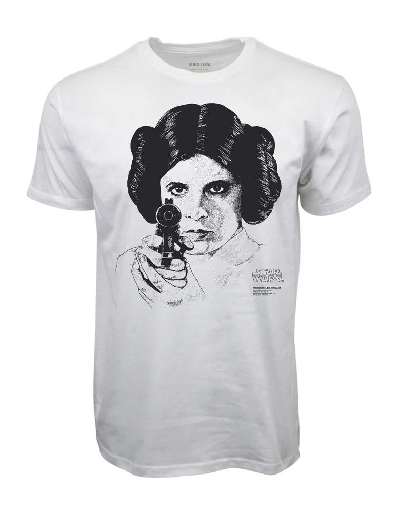 1995 Princess Leia Bigface White Tshirt S