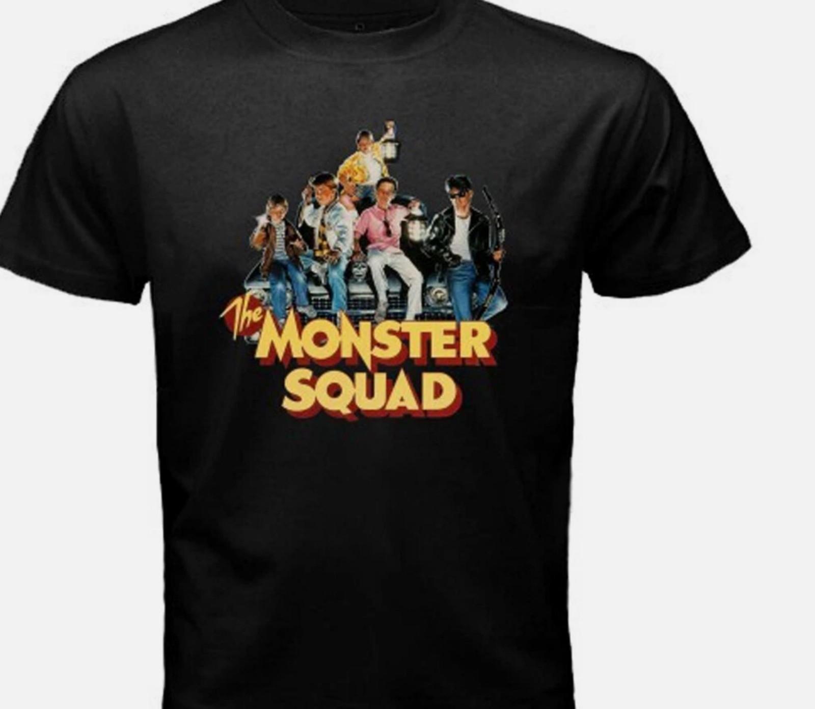 Monster Squad Horror Movie Unisex Black Cotton T Shirt Size S-5XL XL