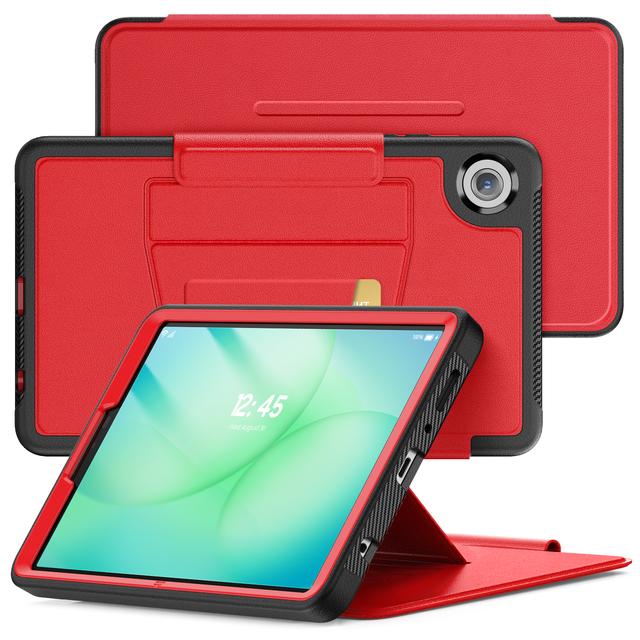 

Magnetic Case For Samsung Galaxy Tab A11 2025 A9 2023 8.7 SM-X133 X135 X110 X115 X117 Flip Smart Adjustable Stand 3-Layer Cover A9 SM-X110 X115 X117 красный
