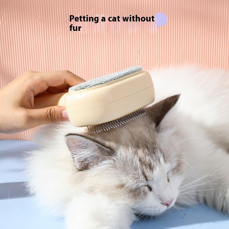 Pet Double-sided Self-Cleaning Hair Removal Comb Pet Hair Cleaner Brush Cat Shedding Brush Massage Comb Pet Cleaning Supplies