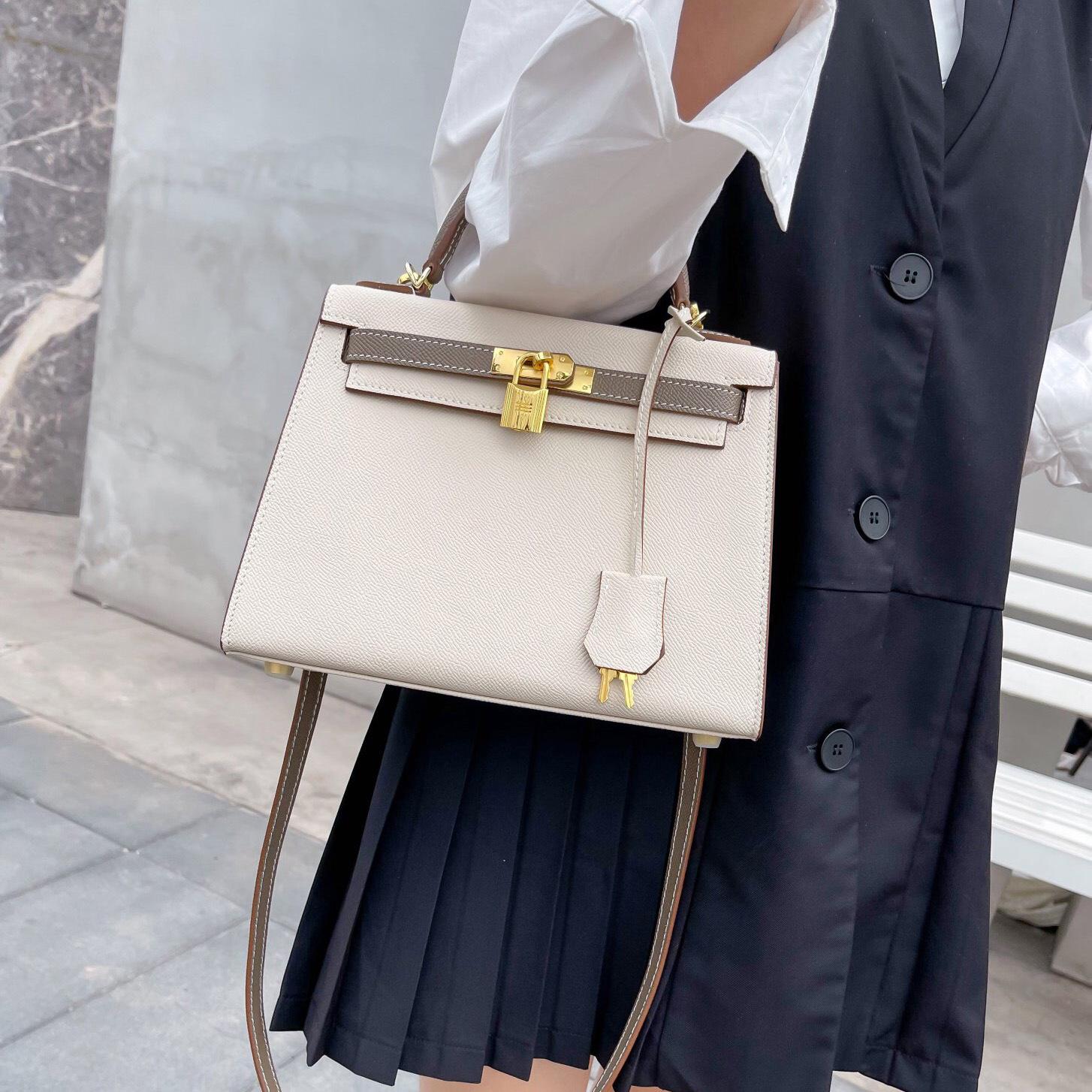 

Контрастная сумка из кожи с принтом пальмы второго поколения, качественная женская сумка на одно плечо, универсальная сумка через плечо Ins 25x10x19cm