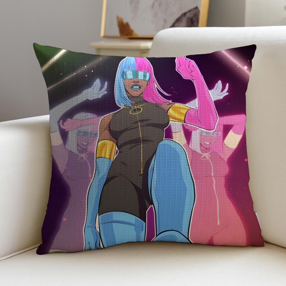 Rock DDispatchS Cushion Cover Breathable and skinfriendly linen pillowcase square removable and washable cushion