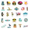 50 Hawaiian Style Graffiti Stickers for Laptop, Scooter, or Car Decoration