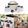 6Pcs Portable Seasoning Bottle Set Kitchen Seasoning Container Outdoor Barbecues Spices Jar  Picnics Supplies Easy To Carry